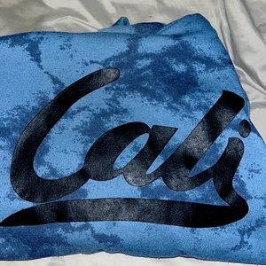 Men’s blue tie-dye hoodie